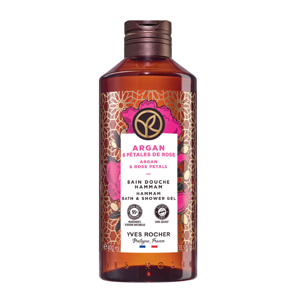 Gel De Ducha Argán Y Pétalos De Rosa Yves Rocher 400ml