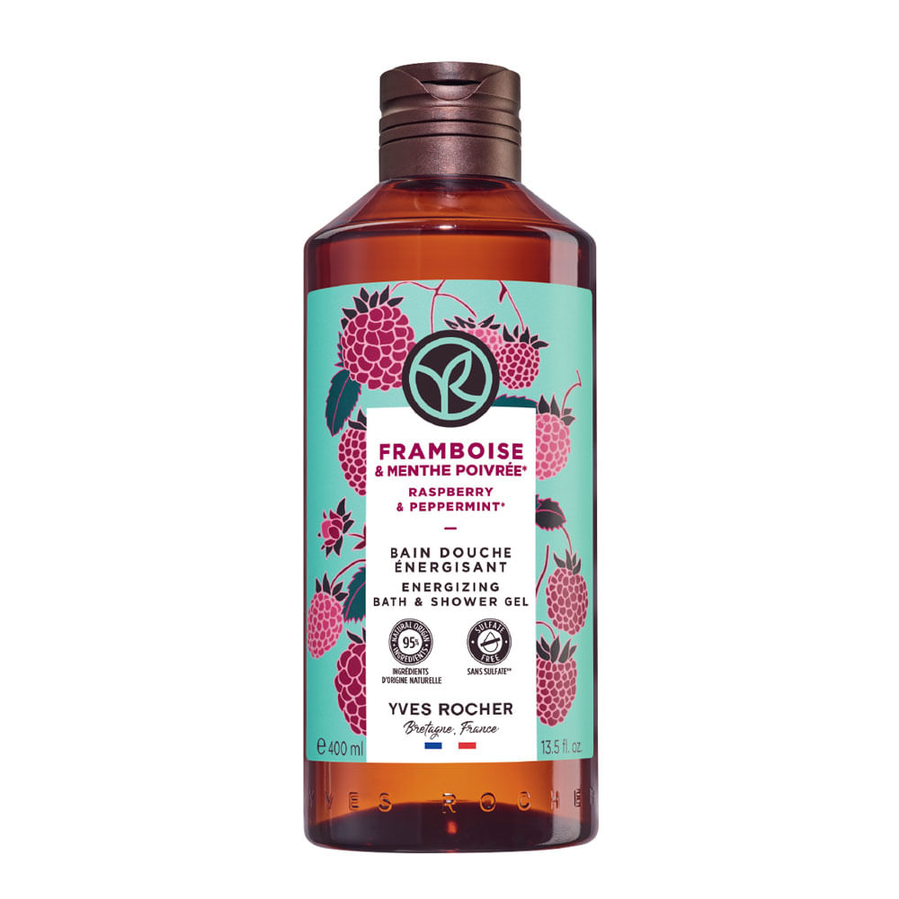Gel De Ducha Frambuesa & Hierbabuena Frasco Yves Rocher 400ml