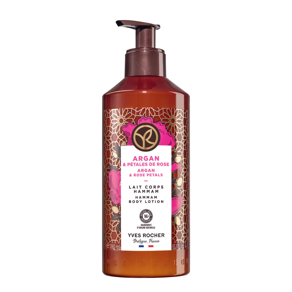 Leche Corporal Argán Y Pétalos De Rosa Yves Rocher 390ml