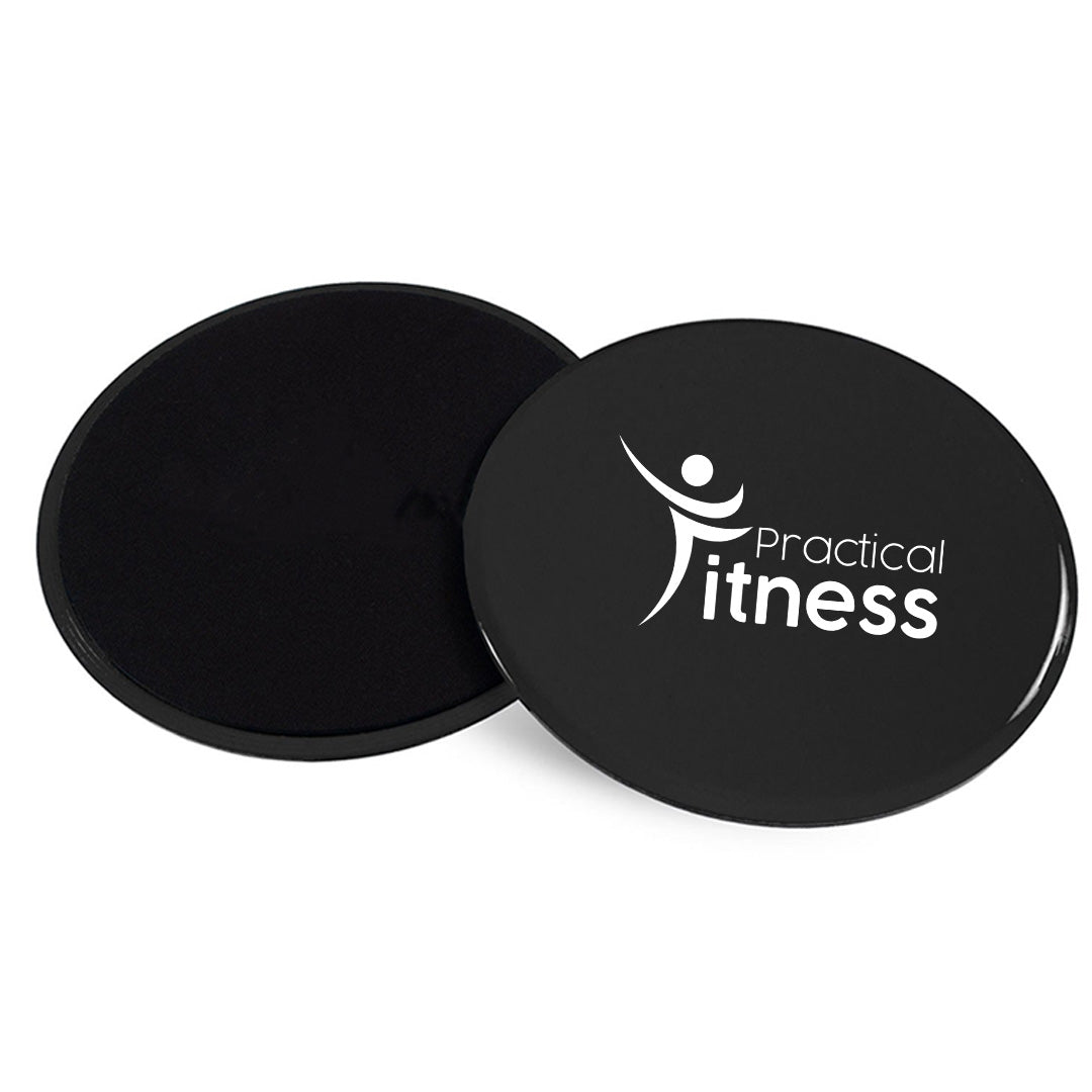 Discos deslizantes Practical Fitness negros (par)