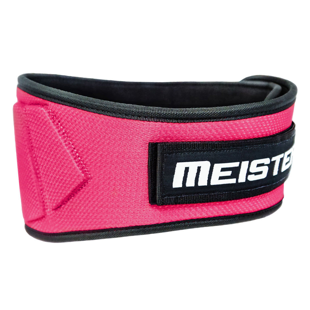 Cinturón con velcro de 6 pulgadas Meister rosado S/M