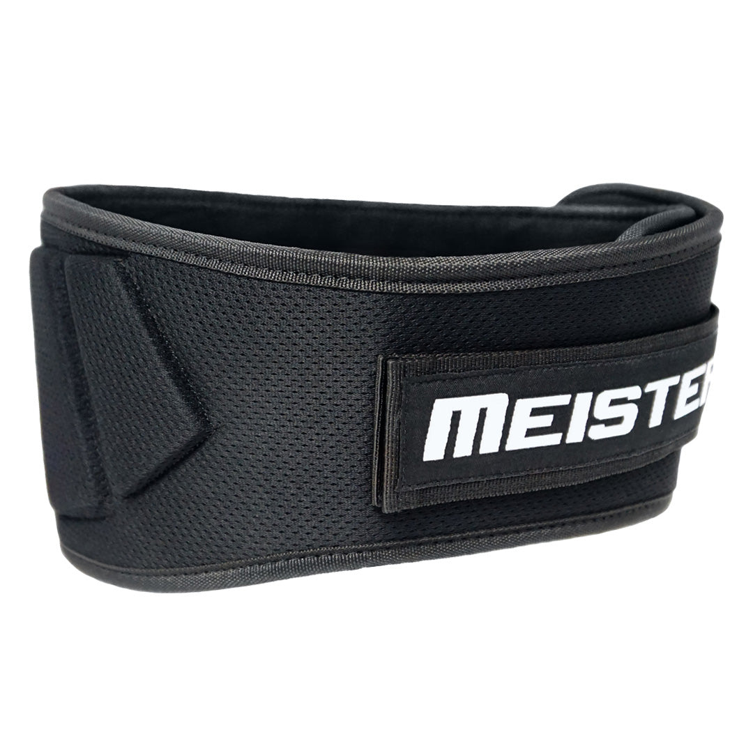 Cinturón con velcro de 6 pulgadas Meister negro S/M