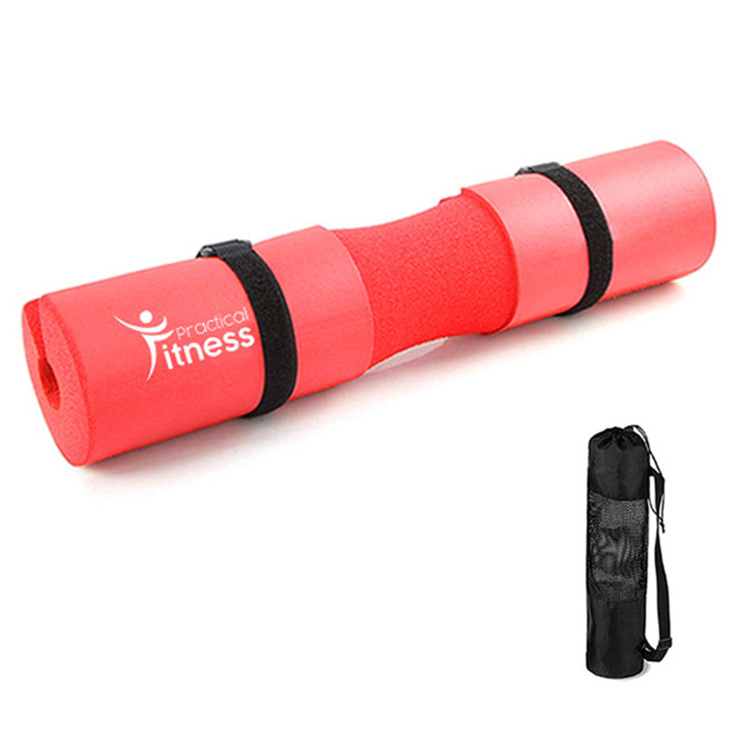 Almohadilla para barra Practical Fitness roja