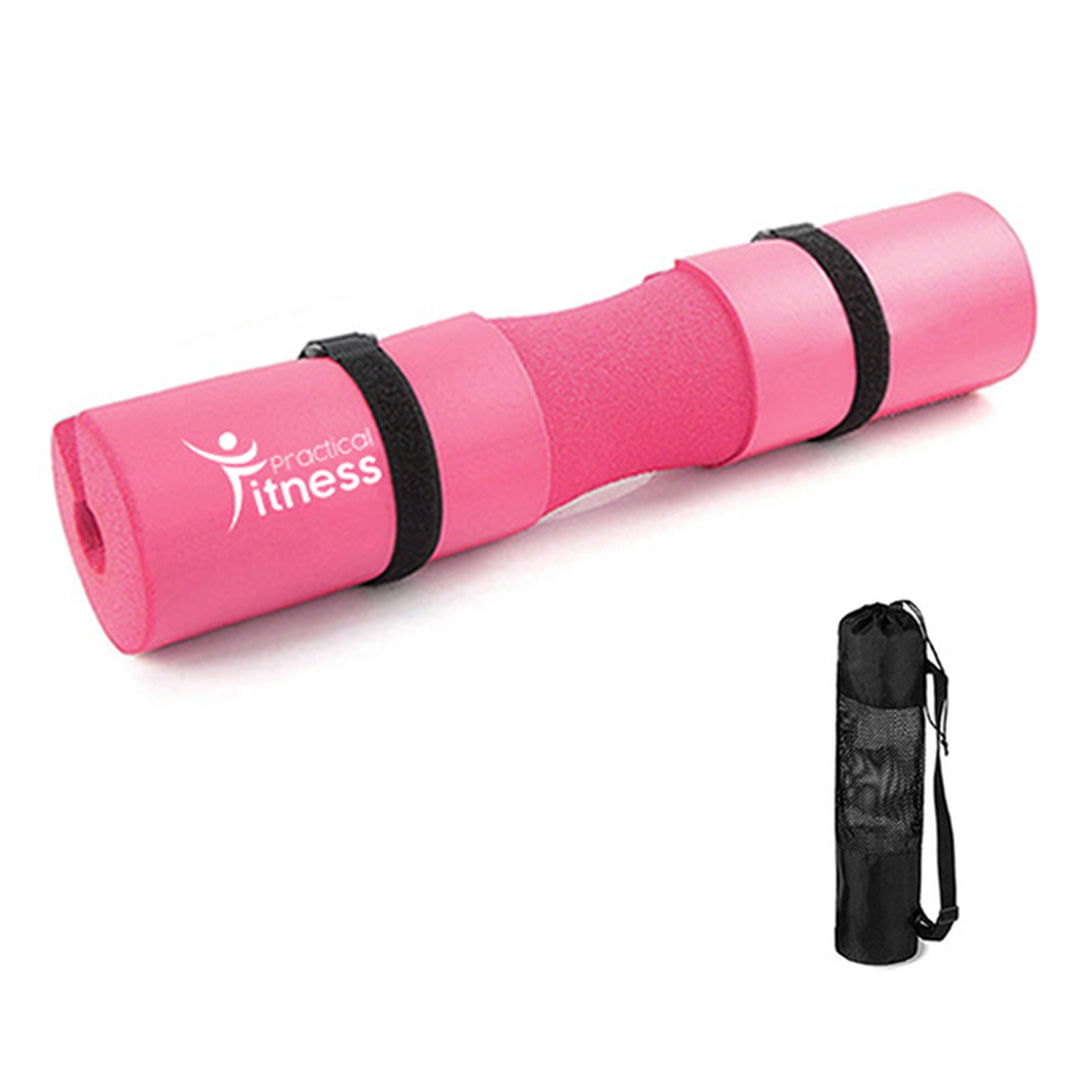 Almohadilla para barra Practical Fitness rosada