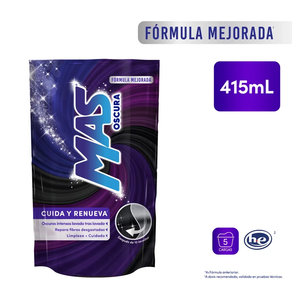 Detergente Líquido MAS Oscura - 450 ml