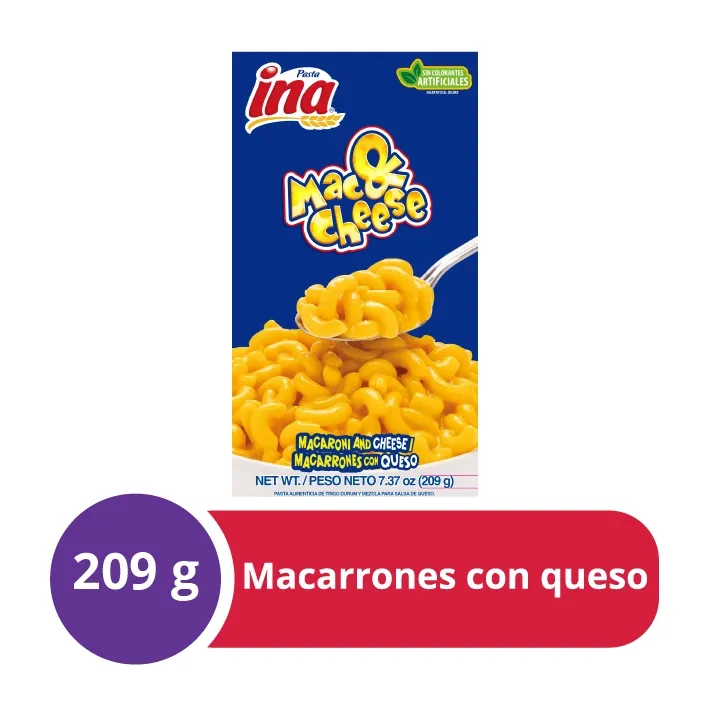 Pasta Macarrón Queso Ina