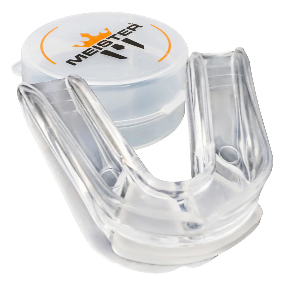 Protector bucal moldeable doble con estuche Meister transparente