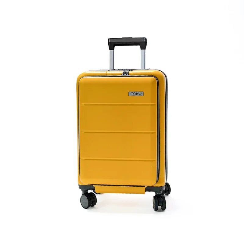 Maleta Molvu Viaje2 20 (Carry On) color amarillo