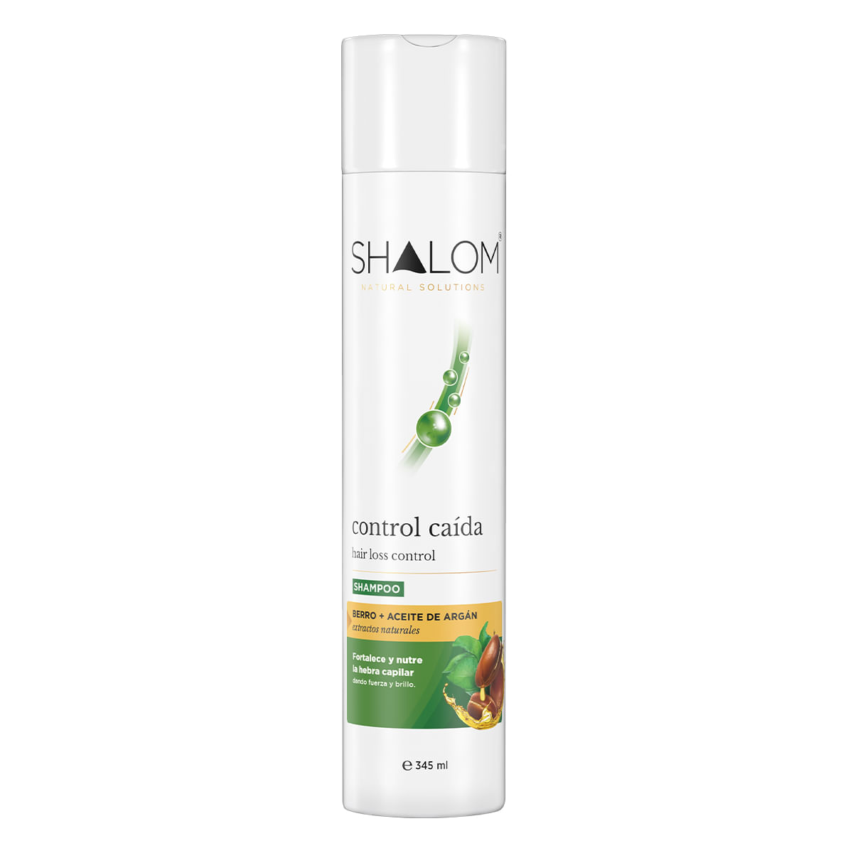 Shampoo SHALOM Control Caída Berro & Argan 345ml