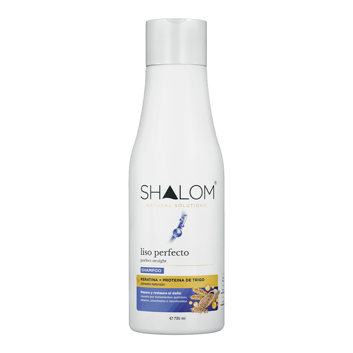 Shampoo SHALOM Liso Perfecto Keratina & Trigo 735 ml