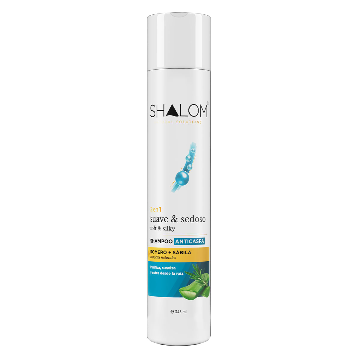 Shampoo SHALOM Anticaspa Suave & Sedoso 345 ml