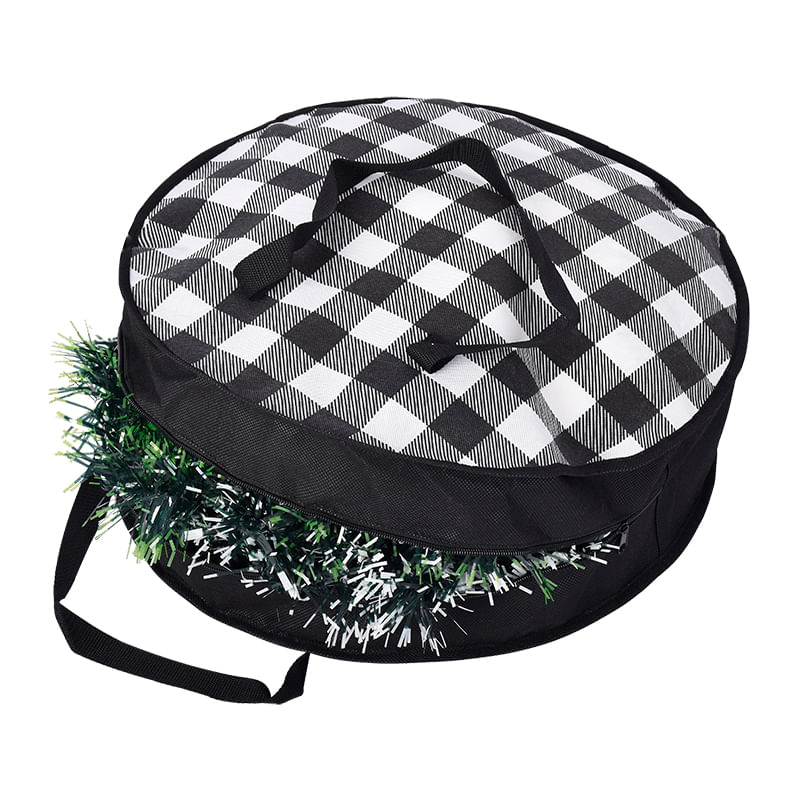 Bolsa de almacenamiento La Organizada para coronas navideñas, tamaño: 48x48x15cm